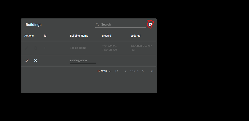 Using Front-end Data Table - UI Builder - Backendless Support