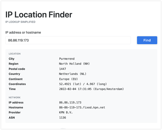 IP Location Finder - IP Lookup With Detailed Geolocation Data  KeyCDN Tools 2022-02-04 10-32-49