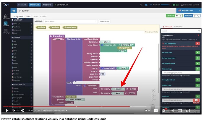 (1) How to establish object relations visually in a database using Codeless logic - YouTube 2023-02-09 13-35-11