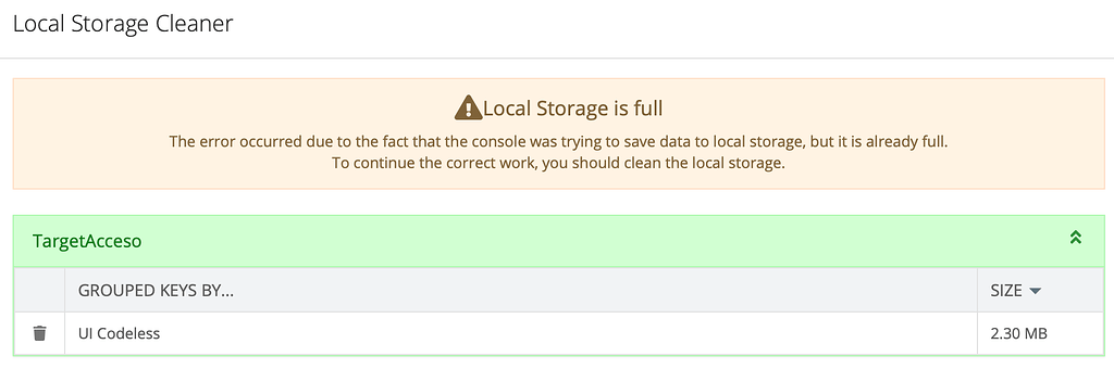 Local Storage is Full - General - Backendless Support