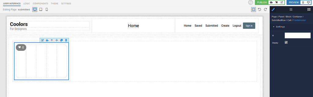 Reusable Component - Data Binding - UI Builder - Backendless Support