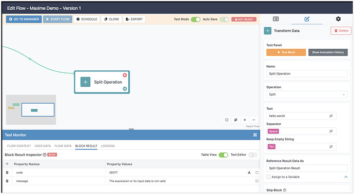Edit Flow - Maxime Demo - Version 1 - FlowRunnerDemo - Backendless 2025-09-21 12-29-18