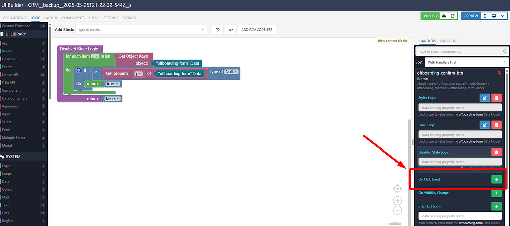 UI Builder rolled back but not in live site - UI Builder - Backendless ...