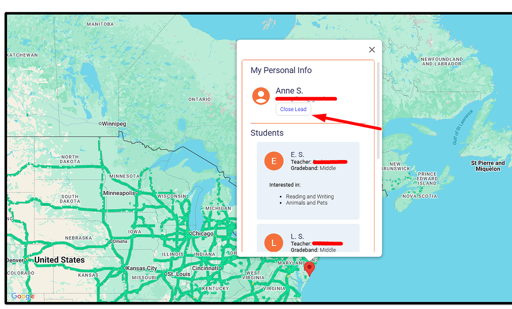 Open modal through Google Maps pop up button - UI Builder - Backendless ...