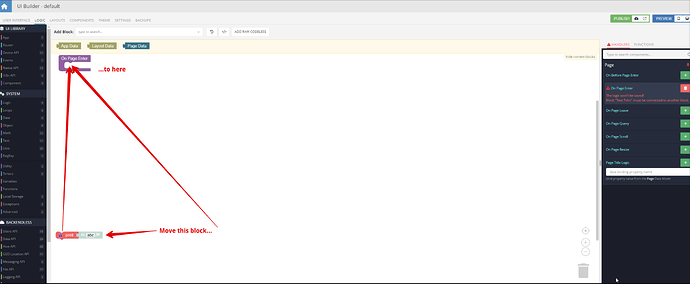 Page Enter Event Training - UI Builder - Backendless Support 2024-01-15 21-57-41