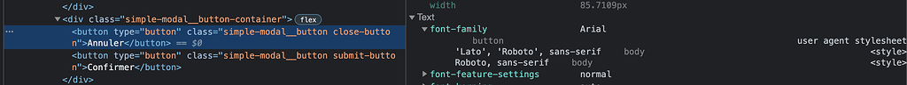 Simple Modal button font - UI Builder - Backendless Support