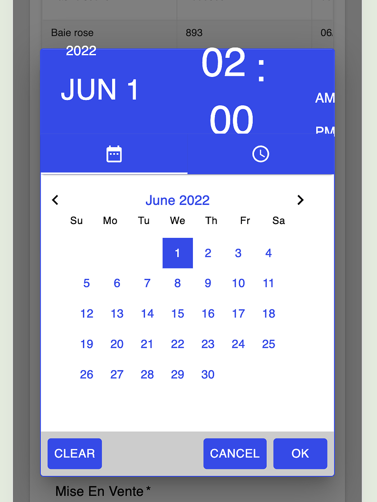 Issue with DateTime Picker UI on mobile layouts - Bug - Backendless Support