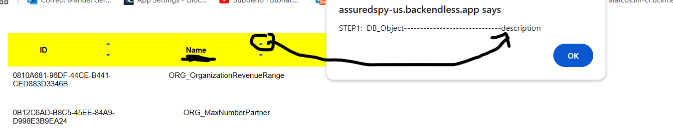 Table sorting > Reusable component issue - UI Builder - Backendless Support